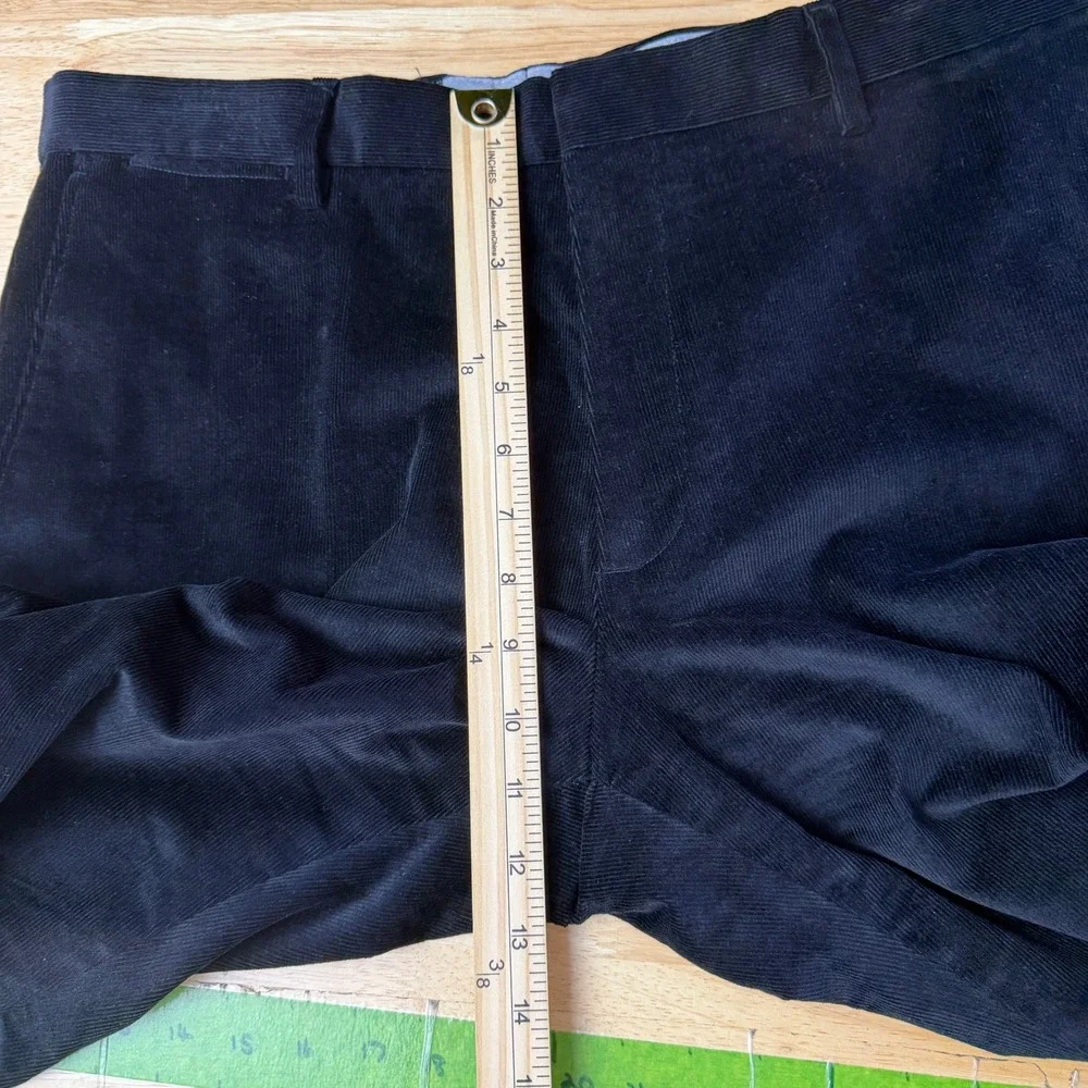 Banana Republic CORDUROY Pants Mens 34x32 Cotton Stretch Classic Fit Black